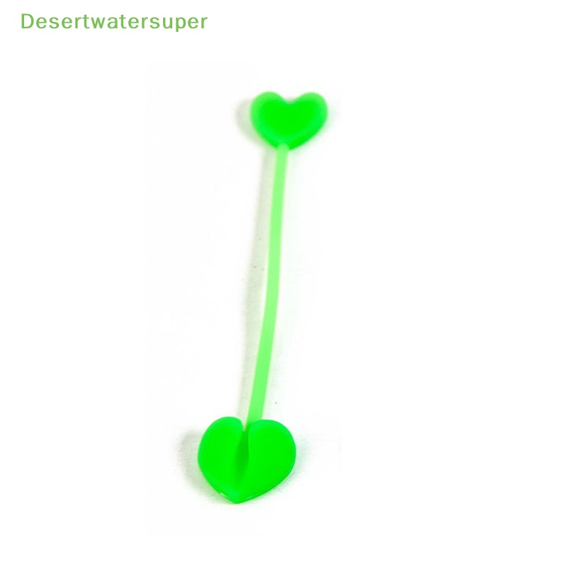 Bộ 4 Kẹp Niêm Phong Túi Thực Phẩm Bằng Silicon Mềm Hình Trái Tim