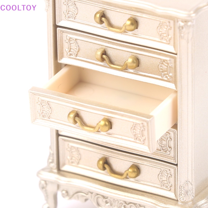 1 Mô Hình Ngăn Kéo Tủ Đầu Giường Tỉ Lệ 1 / 12 Trang Trí Nhà Búp Bê