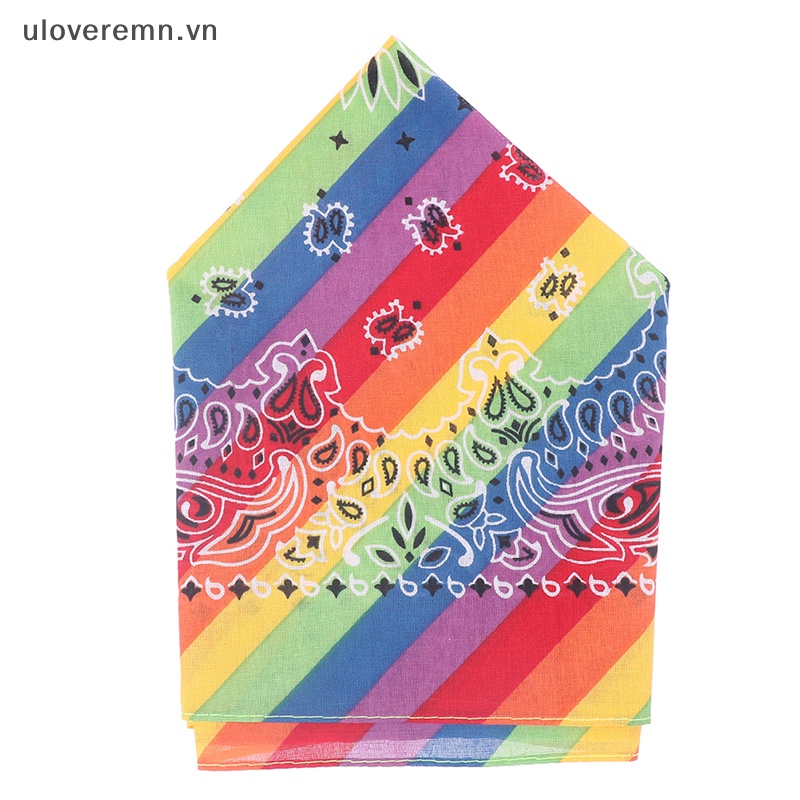 Khăn Choàng Cổ / Cà Vạt Bandana Hình Vuông Chất Liệu Cotton 6 Màu 55cm