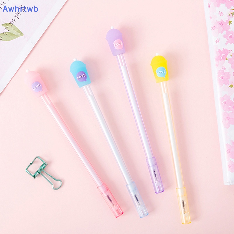 1 Cây Bút Bi Ngòi 0.5mm Hình Ly Nước Sáng Tạo Cho Học Sinh Mới