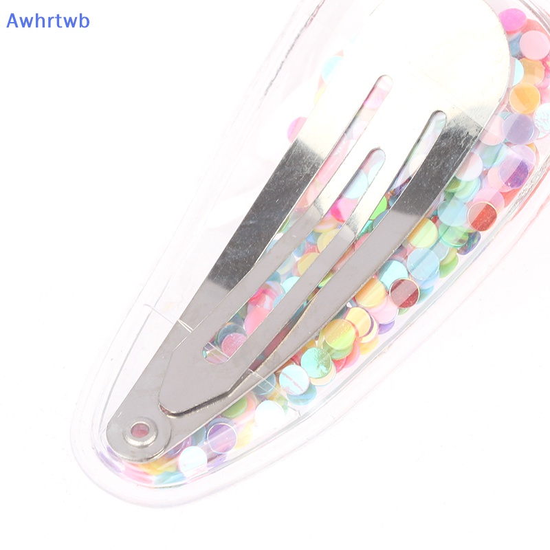 Set 5 Kẹp Tóc Mái Hình Động Vật / Trái Cây / Cát Lún Lấp Lánh Dễ Thương Cho Bé Mới