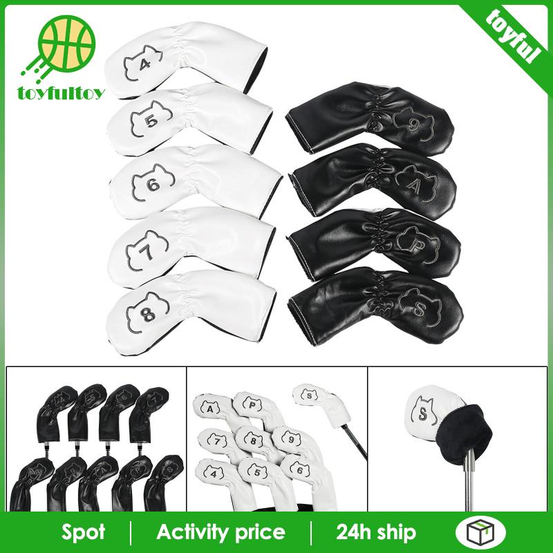 Set 9 Vỏ Bọc Đầu Gậy Đánh Golf Thể Thao Ngoài Trời