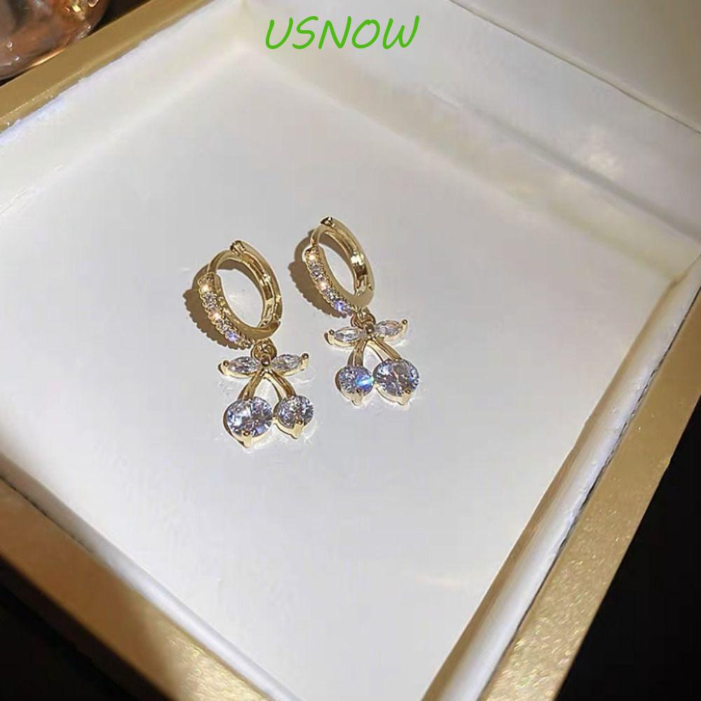 Khuyên Tai Hình Quả Cherry Bằng Hợp Kim Sang Trọng Cho Nữ