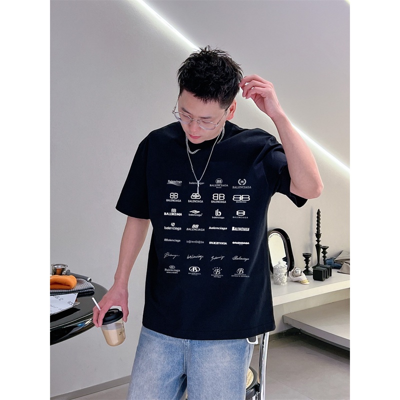 Áo Thun Tay Ngắn Cổ Tròn In Họa Tiết Thời Trang Xuân Hè Mới Nhất B-A 88-Jhjrfhf 2023