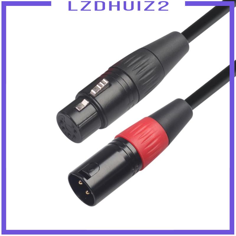 Dây Cáp Chuyển Đổi Đầu Cắm 3Pin Sang Cổng Cắm XLR 5Pin XK1073M5F 0.3m Màu Đen Chuyên Dụng