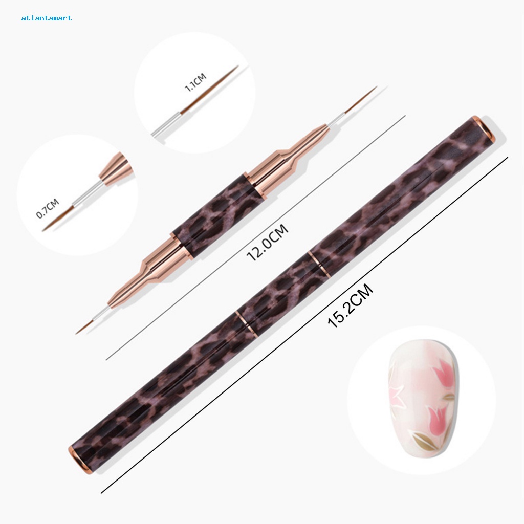 Túi Đựng Đồ Dùng Cao Cấp Tiện Dụng| Bút Trang Trí Móng Tay Hai Đầu Lông Siêu Mềm Mịn Họa Tiết Da Báo DIY