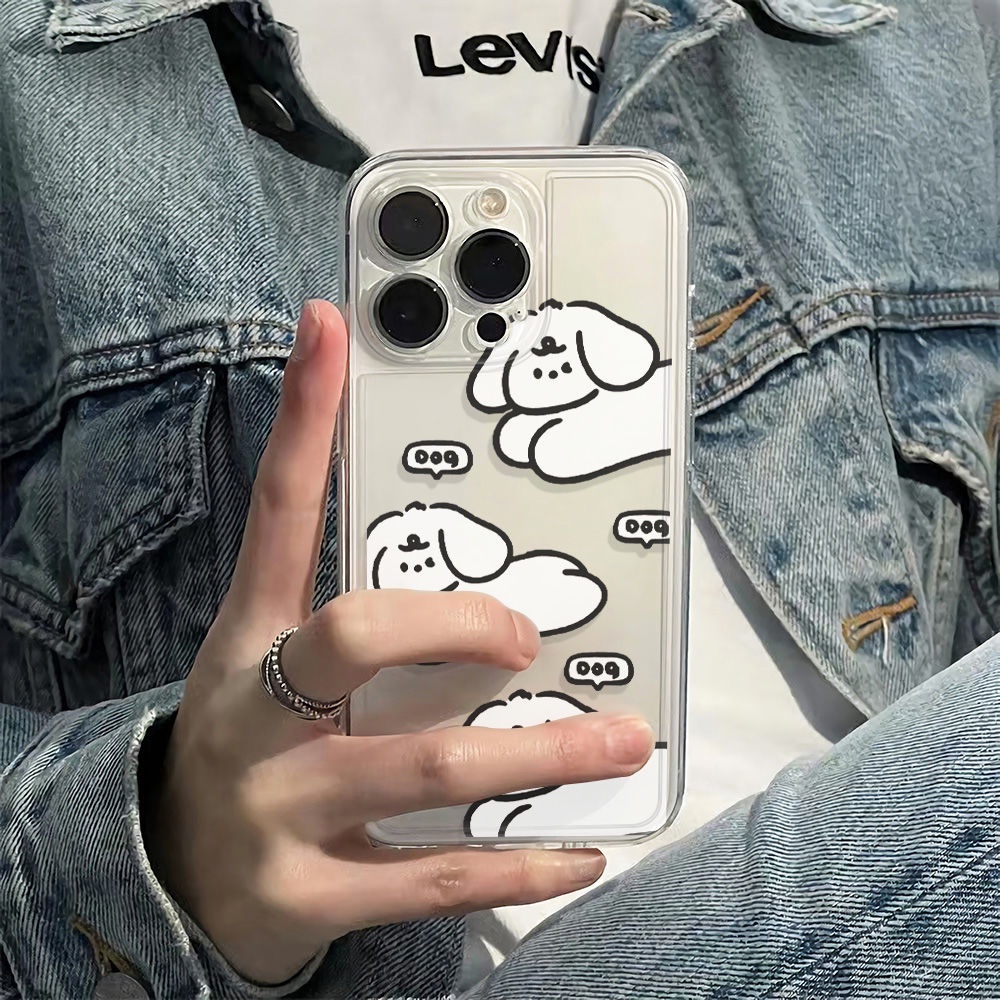 ✅Ốp Điện Thoại Mềm Chống Sốc In Hình Cún Dễ Thương Cho Iphone 12 1378plus max14pro 116Inch