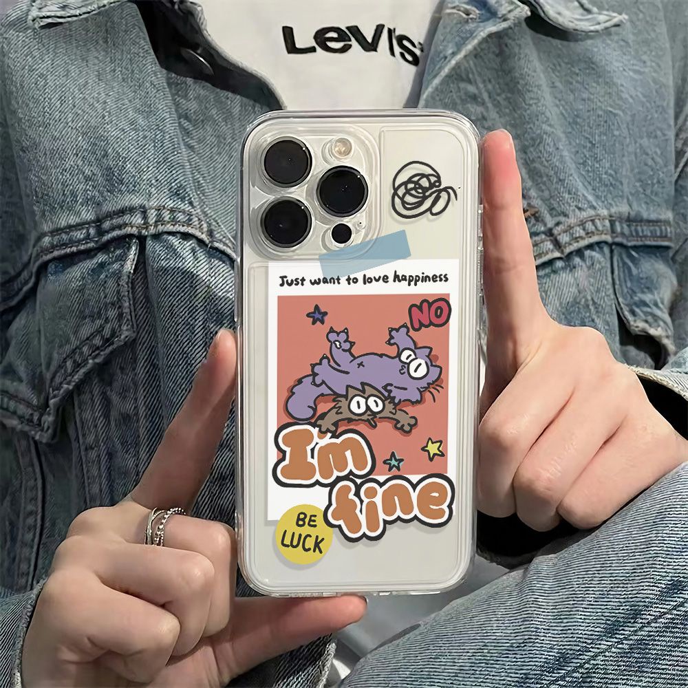 ✅Ốp Điện Thoại Mềm Chống Sốc Phong Cách Đơn Giản 78max 11plus 6In 1314pro Apple iPhone12