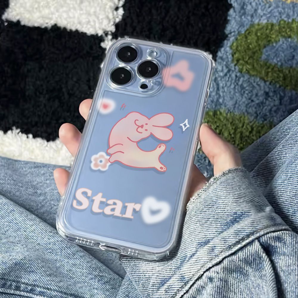✅Ốp Điện Thoại Mềm Chống Sốc In Hình Thỏ Cho Iphone 78plus 6In 14pro 1311max 12 ZNMN