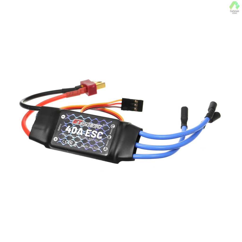 Động Cơ Không Chổi Than ESC 2-4S 40A BEC ESC Điều Khiển Tốc Độ Cho Drone Điều Khiển Từ Xa 450 V2 FPV F450 Mini Tlu