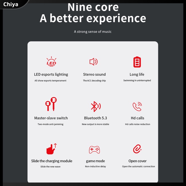 Tai Nghe Không Dây M90 TWS Bluetooth 5.3 Cảm Ứng Âm Thanh Nổi Tiếng Ồn Hi-fi