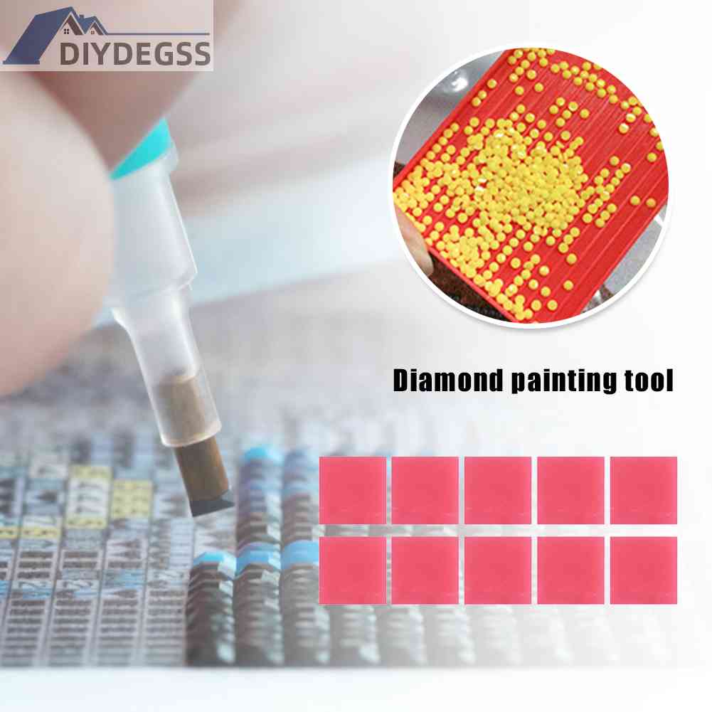 Bộ 10 Miếng Đất Sét Resin Dùng Làm Tranh Đính Đá DIY