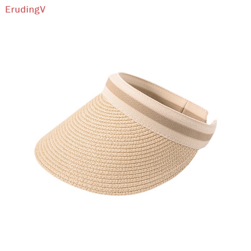 [ErudingV] Mũ Rơm Chống Nắng Hở Chóp Thoáng Khí Gấp Lại Được Hợp Thời Trang Đi Biển Cho Nữ [Mới]