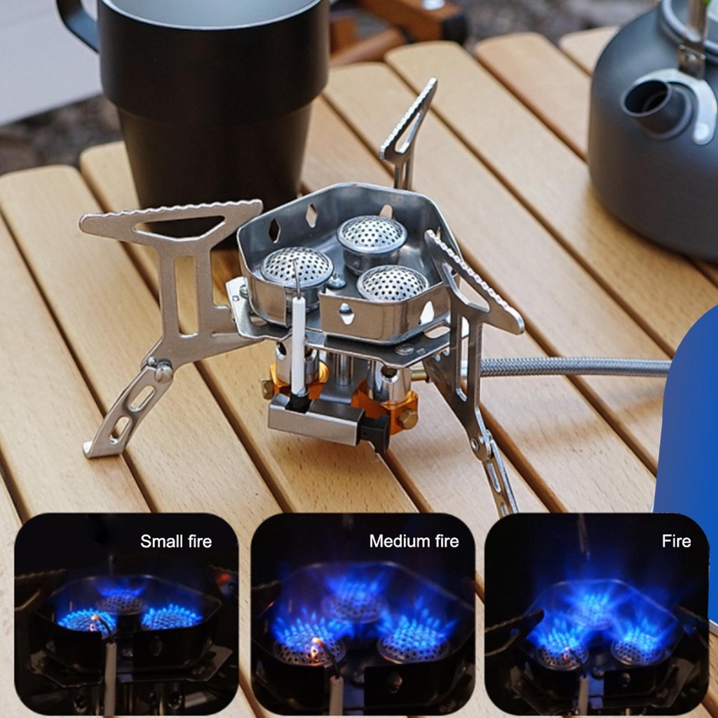 Bếp Gas Mini Chống Gió Tiện Lợi Khi Đi Cắm Trại