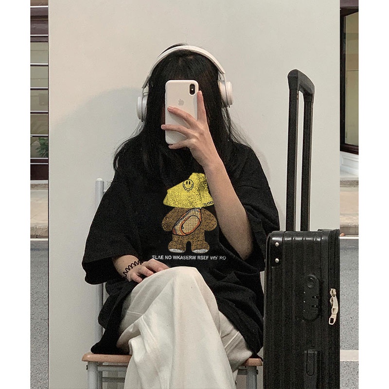 NRVP Áo Thun 100% Cotton Tay Ngắn Phong Cách Hàn Quốc Mới