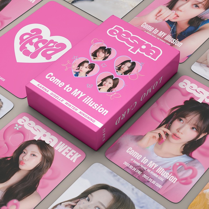 Bộ 54 Thẻ Hình LOMO Nhóm Nhạc Nữ aespa