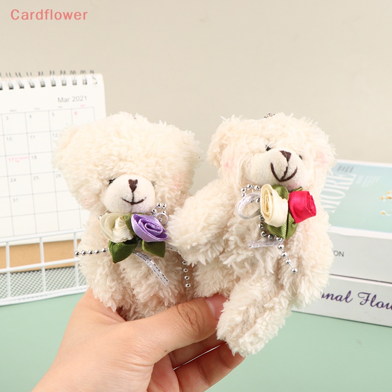 < Cardflower > Móc Khóa Gấu Bông Đáng Yêu Mềm Mại Thay Thế Được Sáng Tạo Và Dễ Thương Cho Bé Gái Và Trẻ Em Mới