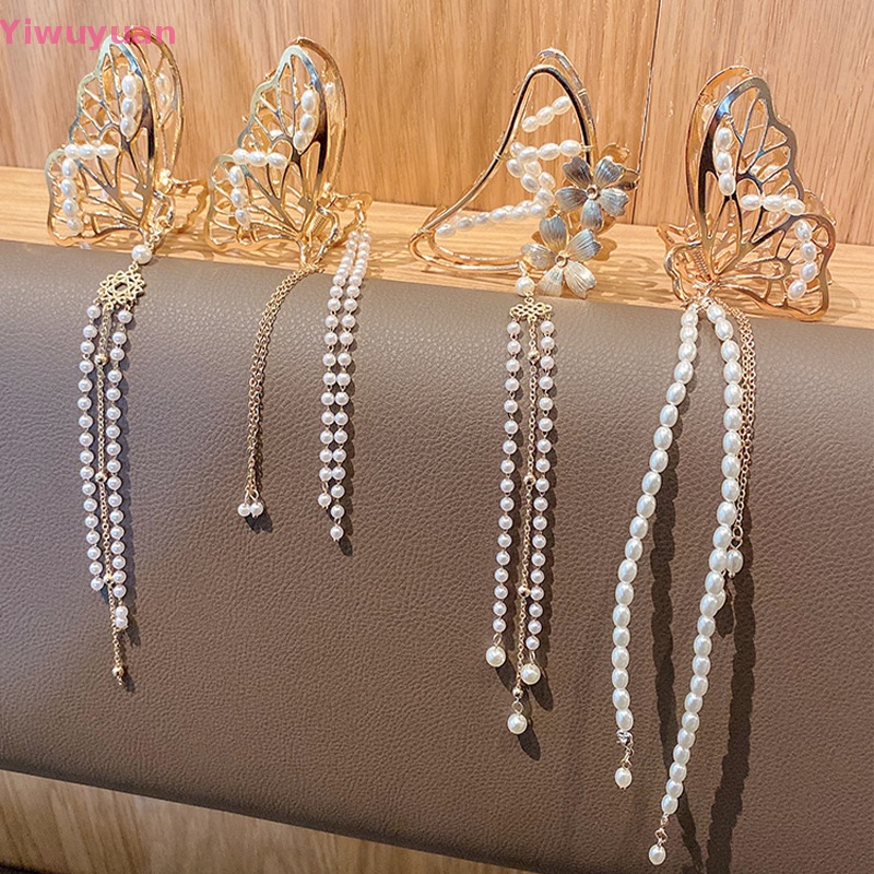 Bộ Kẹp Tóc Kim Loại Màu Vàng Phong Cách Vintage Thanh Lịch Cho Nữ