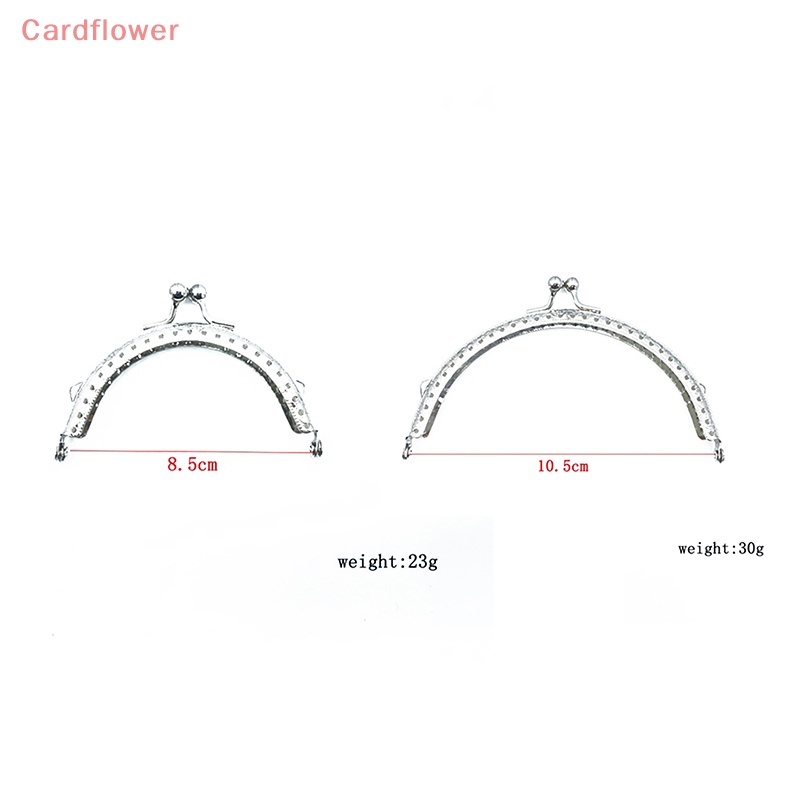 1 Khung Khóa Túi Xách Hình Bán Nguyệt Bằng Bạc Bóng 8.5 / 10.5 / 12.5 / 15.5CM DIY Mới