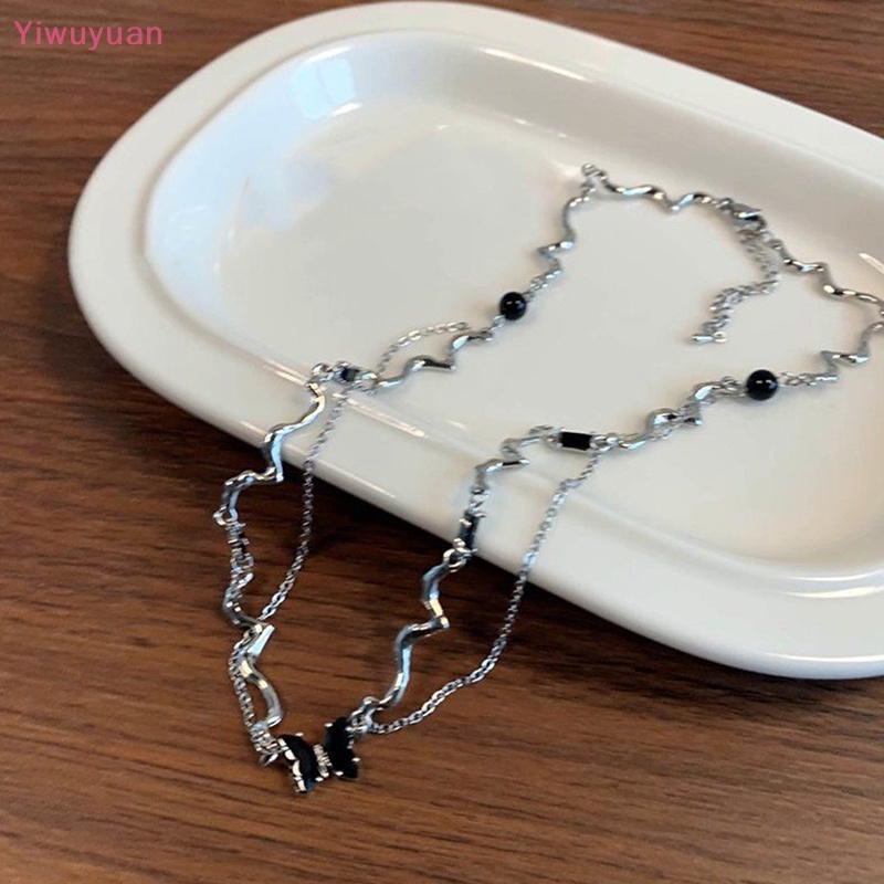 < Yiwuyuan > Vòng Cổ Choker Phối Dây Tua Rua Mặt Hình Bướm Ngọc Trai Cổ Điển Dễ Phối Đồ Dành Cho Nữ