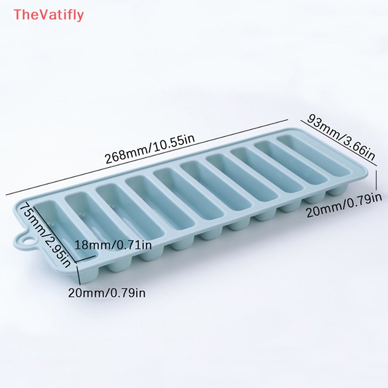 [Thevalifly] Khuôn Silicone Làm Đá Viên Dáng Dài