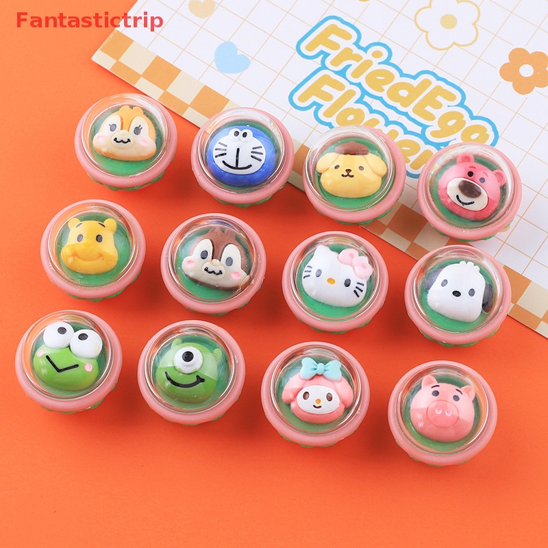 [Fantastictrip] Phụ Kiện Trang Sức Mặt Dây Chuyền / Kẹp Tóc Hình Gashapon Hoạt Hình Ngẫu Nhiên DIY Mới