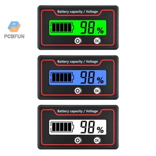 Đồng hồ đo dung lượng pin 9-120v vôn kế 12v 24v 48v báo dung lượng acquy