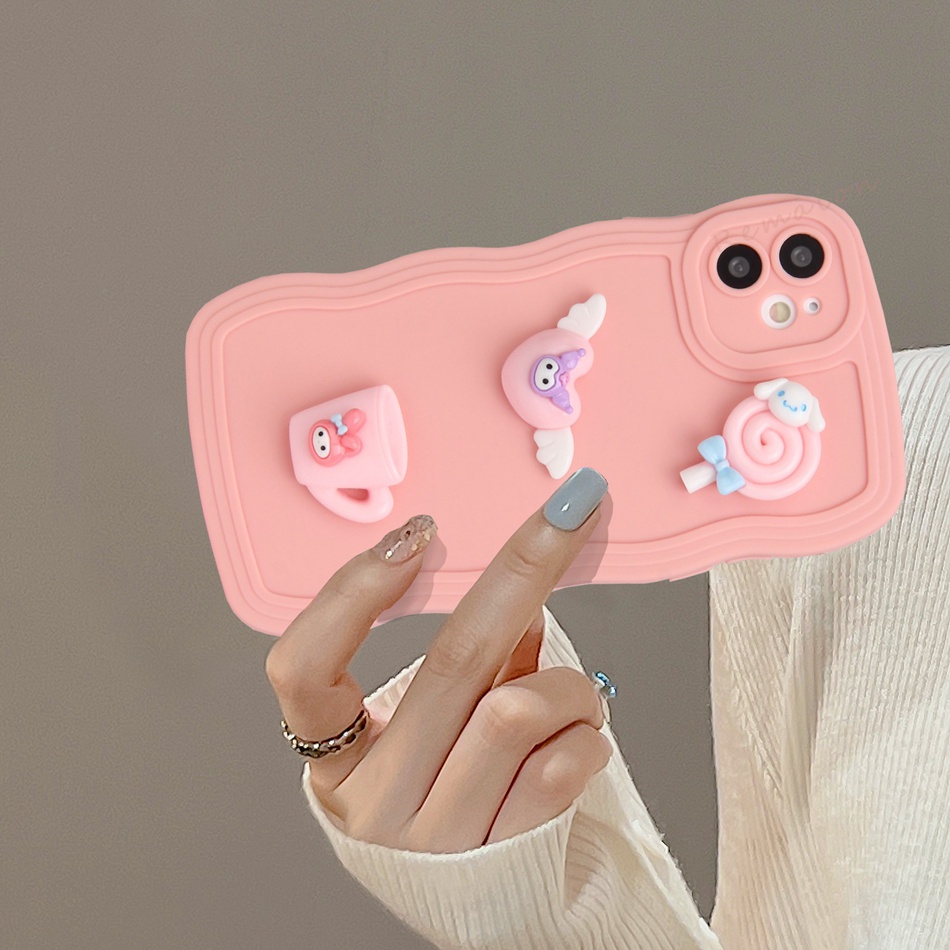 Ốp Điện Thoại Silicon Mềm Hình Kitty 3D Cho iPhone 11 12 13 14 Pro MAX + Mini X XR XS MAX 6 S 7 8 + SE 2020 11Pro 12pro 13Pro