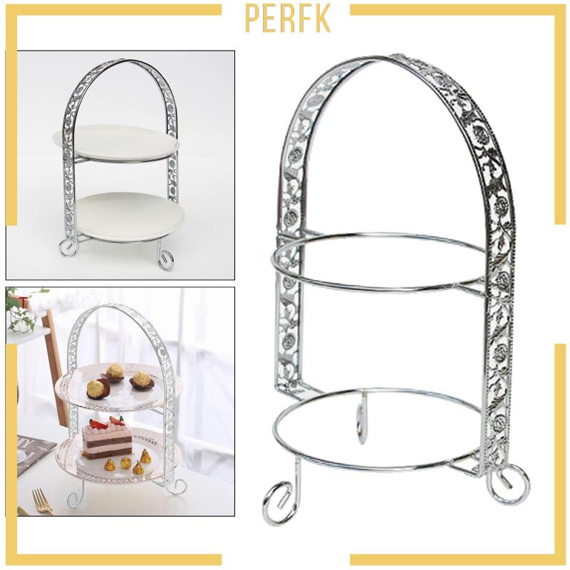 Giá Đỡ Trưng Bày Bánh Cupcake 2 Tầng Bằng Sắt