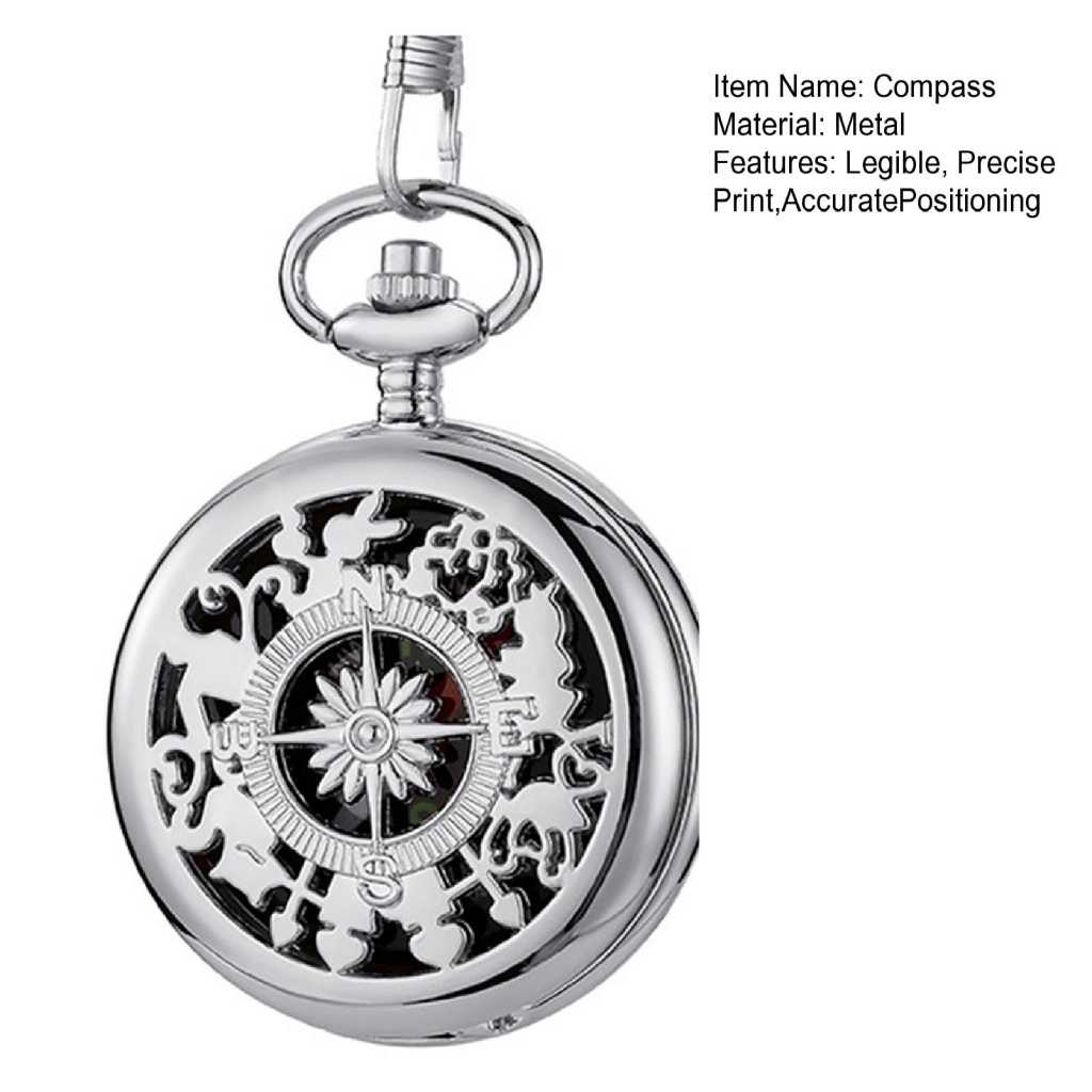 Querenmim.br Đồng Hồ Bỏ Túi Kiêm La Bàn Bỏ Túi Và Dây Xích Đeo Hông Lên Màu Nhanh