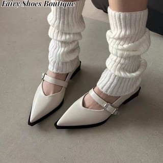 ZHUXIA Giày Cao Gót Mũi Nhọn Phong Cách Pháp Thời Trang Cho Nữ