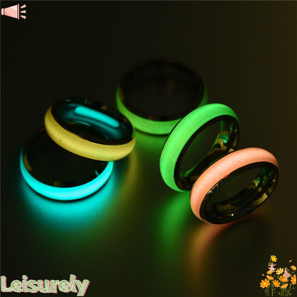 Nhẫn Acrylic Phát Sáng Trong Bóng Tối Thời Trang Phổ Biến