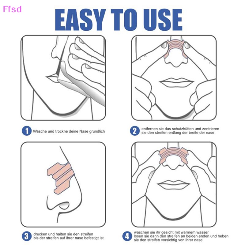 {Ffsd} Set 10 Dải Mũi Chống Ngáy / Chống Ngáy Dễ Dàng Sử Dụng * Bán Chạy