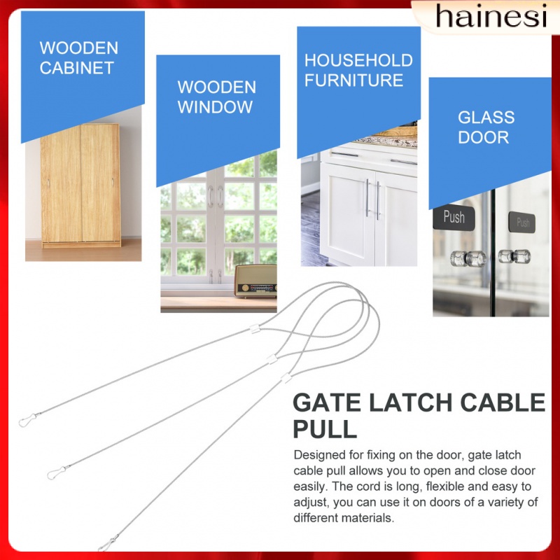 Bộ 3 Cái Chốt Cố Định Dây Cáp Cổng Bằng Thép Không Gỉ Chống Rơi Có Thể Điều Chỉnh