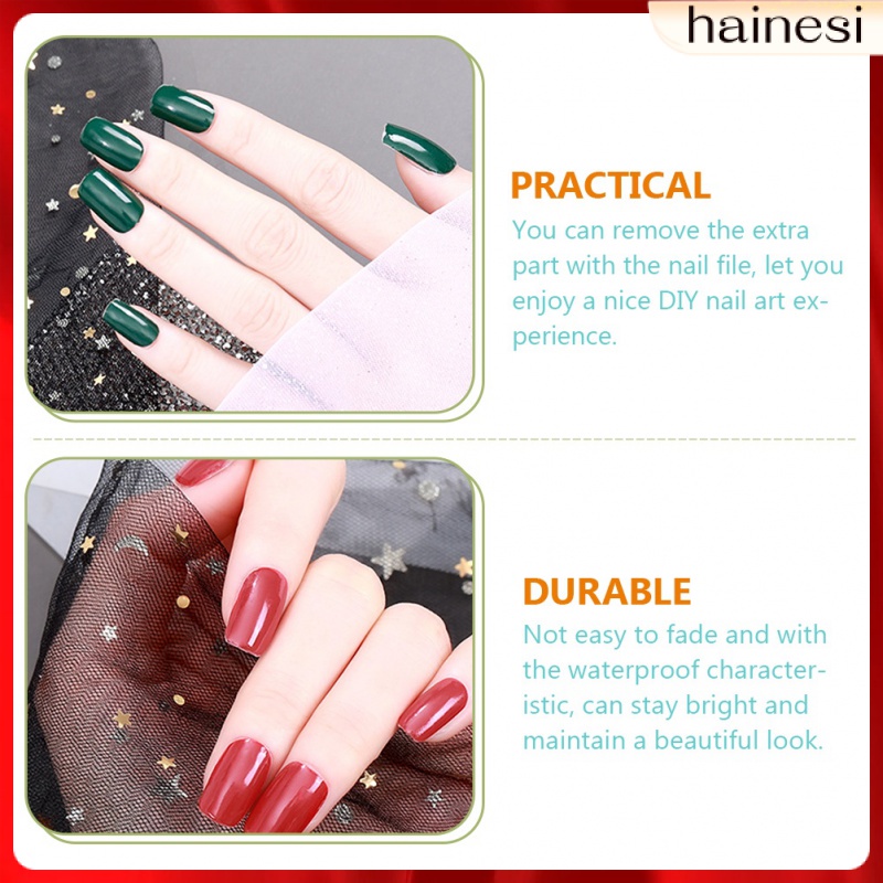 Set 12 Tấm Sticker Dán Móng Nhiều Màu Sắc