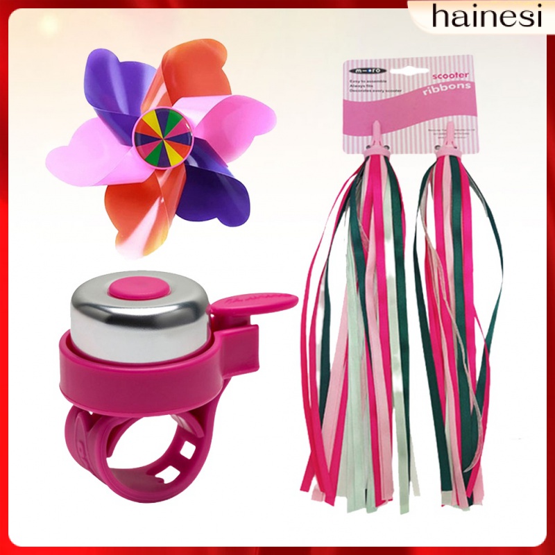 Set 3 Chong Chóng Gió Xe Đạp Màu Hồng Cho Bé Gái