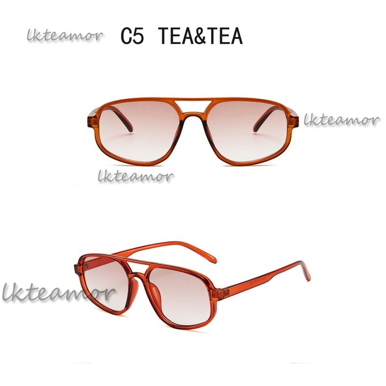 Kính Mát Bản To Tròng Đôi Màu Sắc Ngọt Ngào Thời Trang Cho Nữ