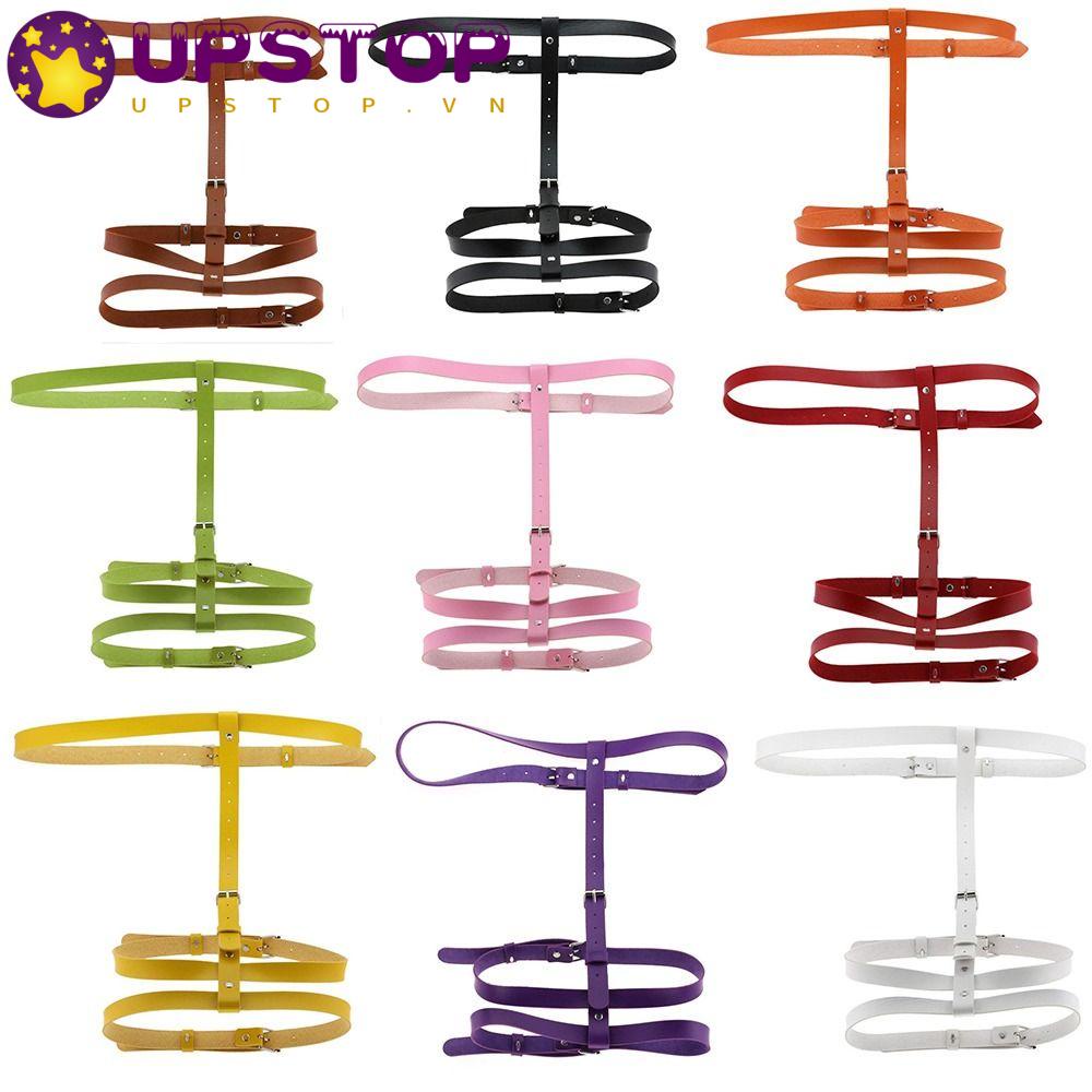 Đai Nịt Bít Tất Bằng Da Pu Phong Cách Gothic Thời Trang Cho Nữ