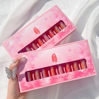 Bộ 8 Son Môi Màu Nhung Lì Lâu Trôi Dưỡng Ẩm Không Phai Không Dính Cốc Không Thấm Nước Men môi Son dưỡng môi Môi lầy Son môi