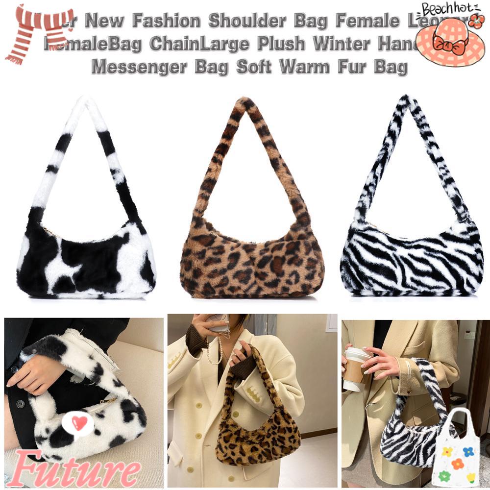 Túi Đeo Chéo Lông Giả Mềm Mại Thời Trang Cho Nữ