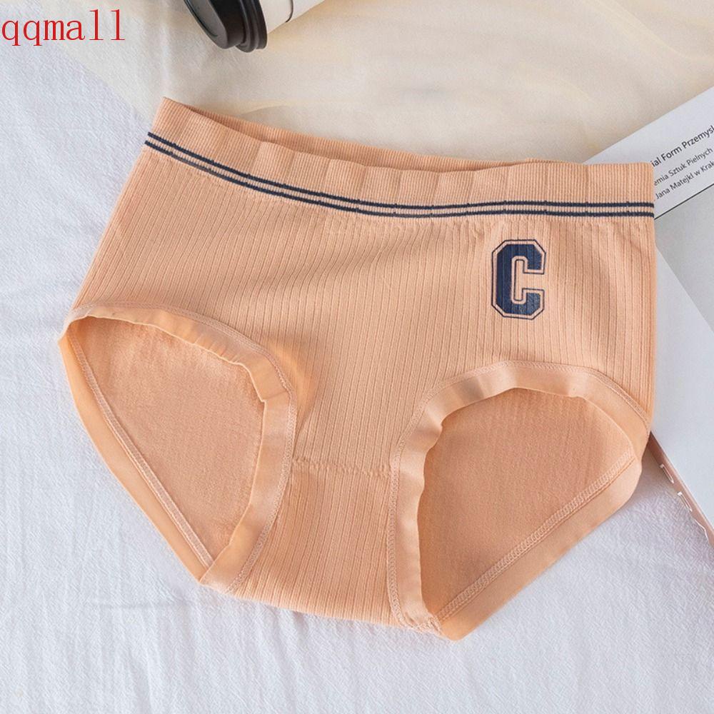 Quần Lót Cotton Màu Sắc Đơn Giản In Chữ C Phong Cách Retro Nhật Bản Dành Cho Nữ