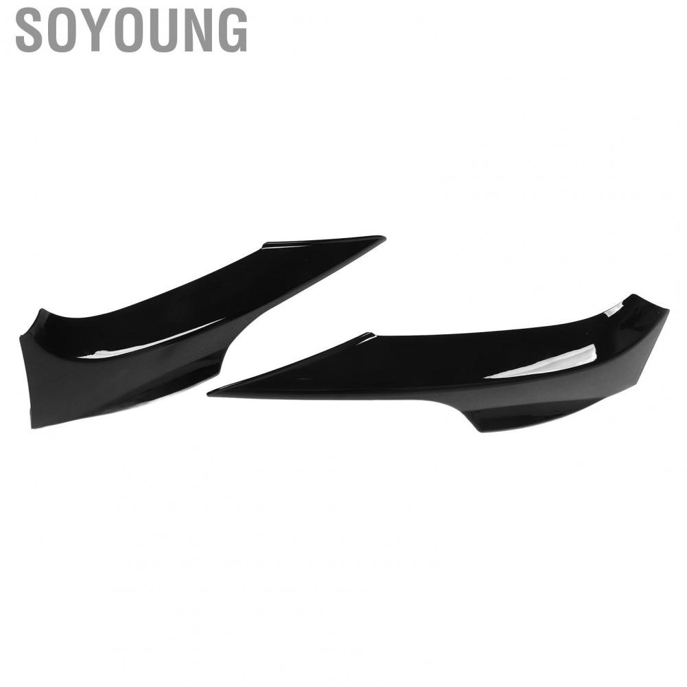 Soyoung Front Bumper Diffuser Sporty Style Lip Spoiler  Collision for 3 Series E92 E93 M Sport 2006‑2009