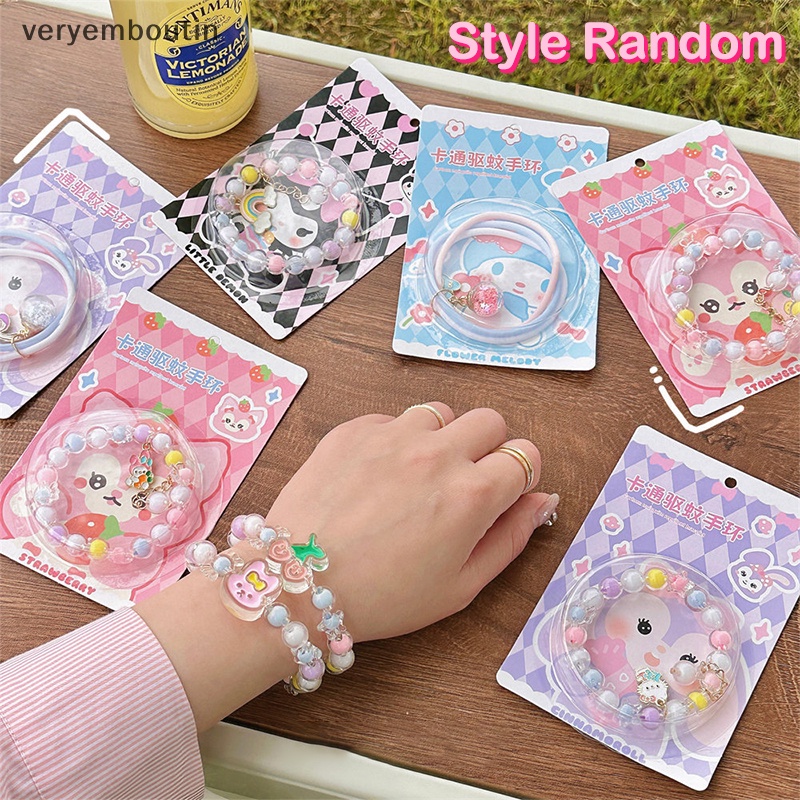 Vòng Tay Chuỗi Hạt Chống Muỗi Họa Tiết Hoạt Hình Dễ Thương Thời Trang Mùa Hè Cho Bé