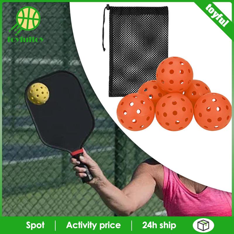 Set 6 Quả Bóng Pickle 40 Lỗ Chơi Trong Nhà / Ngoài Trời