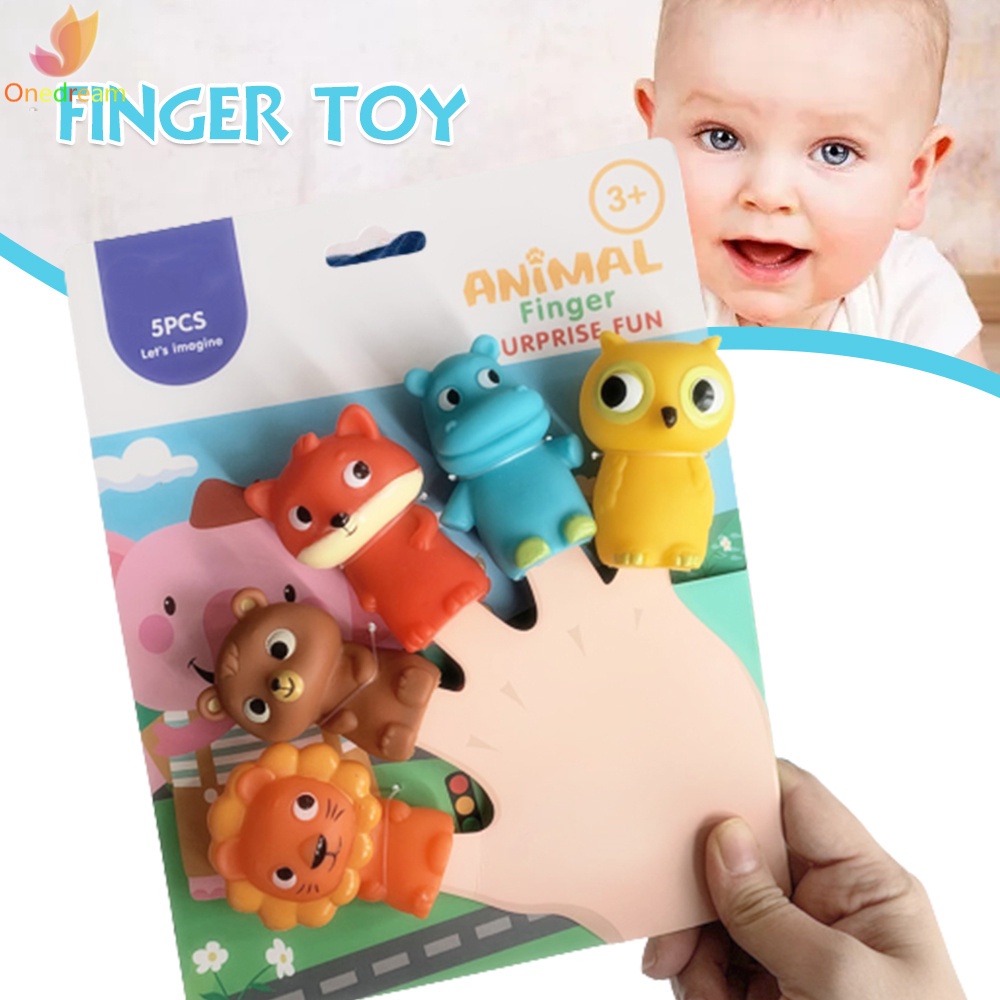 Đồ Chơi Con Rối Đeo Ngón Tay Hình Động Vật Dễ Bắt Cho Trẻ Em