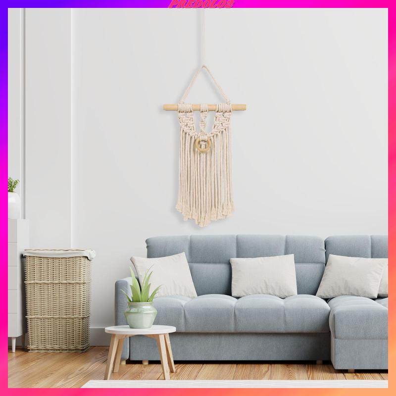 [Predolo2] Macrame Đan Treo Tường Trang Trí Mặt Dây Phong Cách Bohemian Cho Đám Cưới Dorm Cửa Sổ