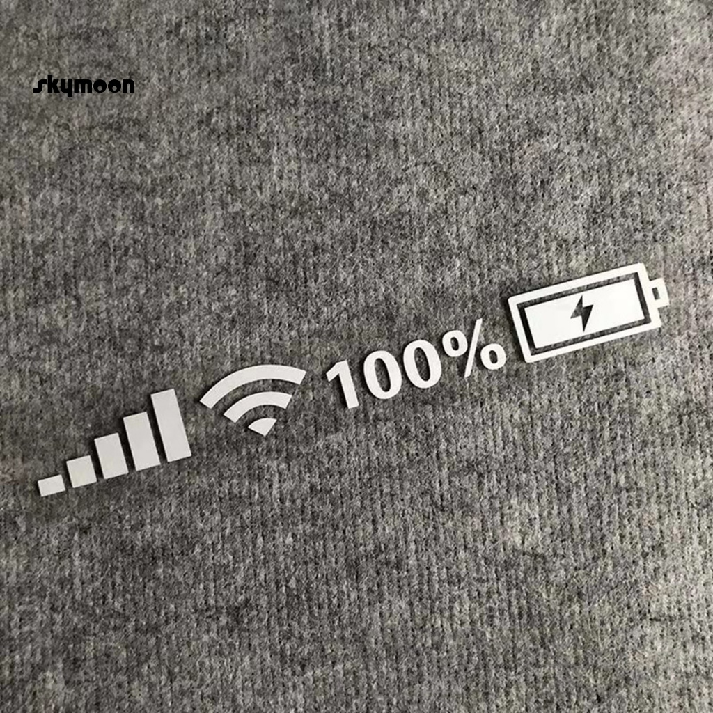 Set 2 Đề Can Dán Trang Trí Xe Hơi In Chữ Wi-Fi Chuyên Dụng