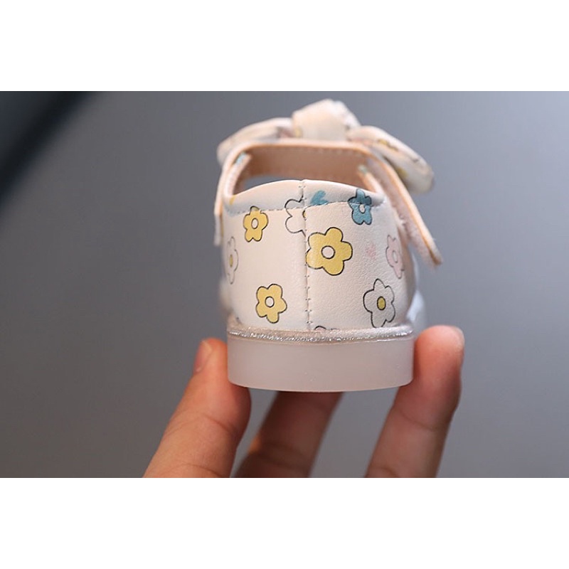 <HOT HOT>Giày công chúa đế mềm đính nơ thoáng khí phong cách Hàn Quốc  xinh xắn cho bé gái