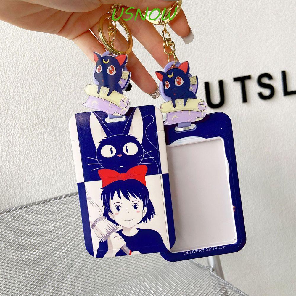 Ví Đựng Thẻ ID / Xe Buýt Họa Tiết Thỏ Hoạt Hình Nhỏ Gọn Có Móc Khóa