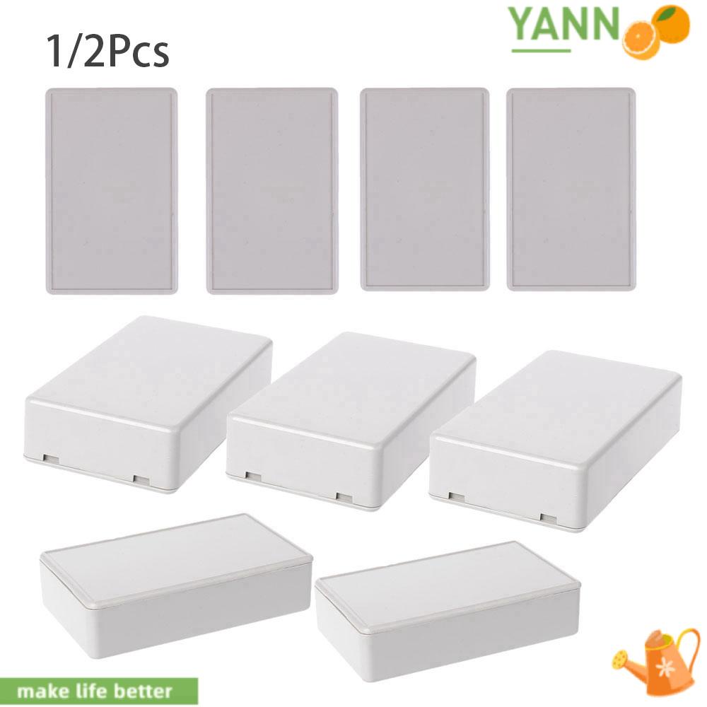 1 / 2 Ốp Nhựa ABS Màu Trắng / Xám Cho Hộp Điều Khiển Nhạc Cụ Điện Tử DIY